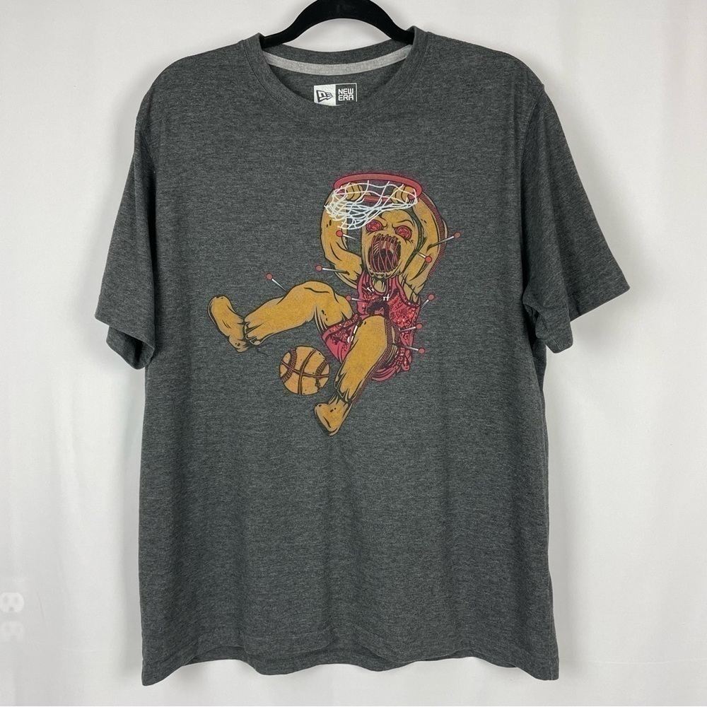 New Era Graphic T-Shirt, Basketball Size XL